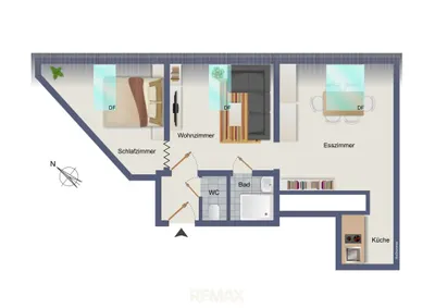 2-Zimmer-Wohnung kaufen in Graz – 48,4 m², € 97.000 – Bild 2 von 16