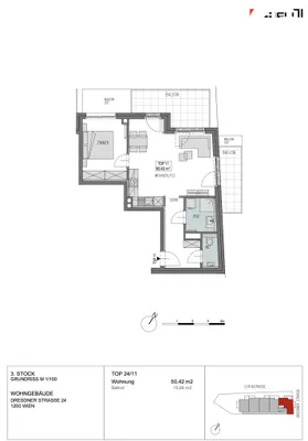 2-Zimmer-Wohnung mieten in Wien – 50,42 m², € 1.199 – Bild 18 von 18