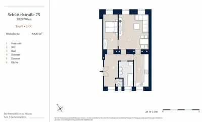 2-Zimmer-Wohnung kaufen in Wien – 64,83 m², € 269.000 – Bild 7 von 7