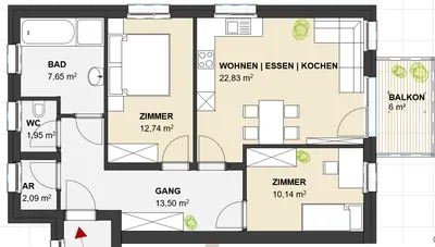 3-Zimmer-Wohnung mieten in Grieskirchen – 71 m², € 915 – Bild 5 von 15