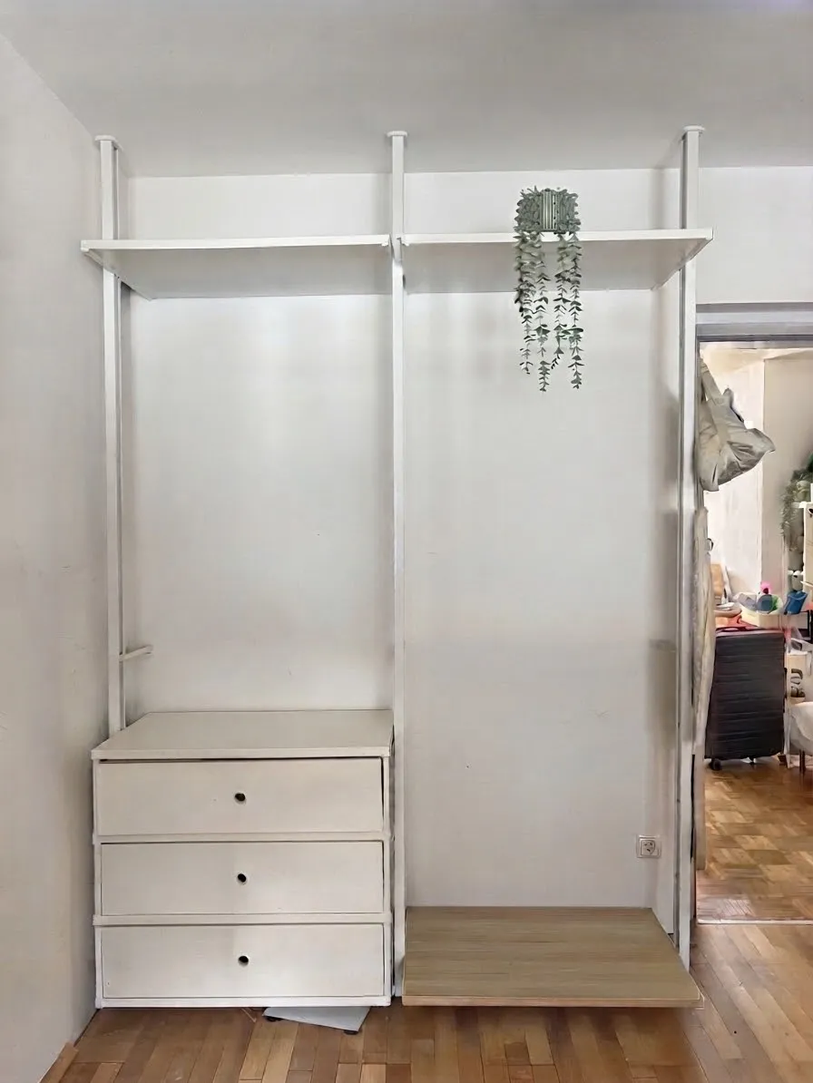 Ikea Elvarli Kleiderschrank - offenes Schranksystem (Schubladen sind schon weg), € 200,- (1150 Wien)