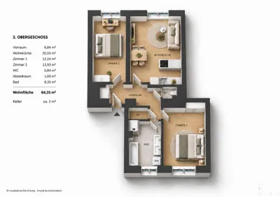 3-Zimmer-Wohnung kaufen in Wien – 64,4 m², € 810.000 – Bild 24 von 24