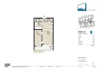 2-Zimmer-Wohnung mieten in Wien – 53,3 m², € 1.449 – Bild 27 von 27