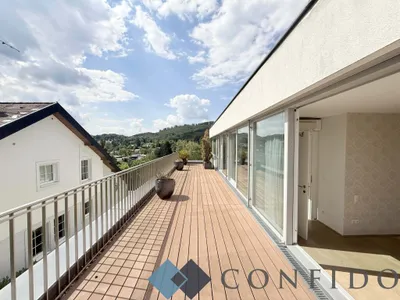 Exklusive Maisonette mit traumhaften Terrassen und unverbaubarem Grünblick in absoluter Ruhelage – Bild 2