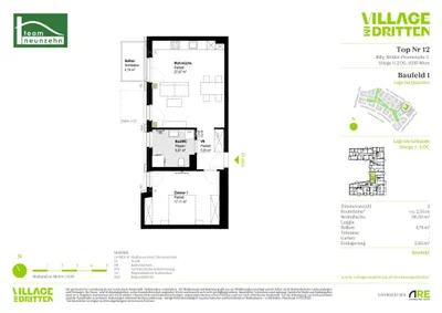 2-Zimmer-Wohnung mieten in Wien – 55,46 m², € 1.279 – Bild 29 von 29