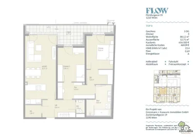 3-Zimmer-Wohnung kaufen in Wien – 88,07 m², € 656.500 – Bild 10 von 10