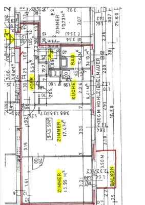 2-Zimmer-Wohnung mieten in Mödling – 54 m², € 451 – Bild 5 von 14