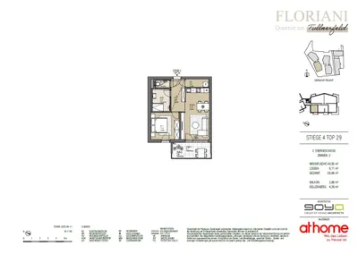 2-Zimmer-Wohnung kaufen in Tulln – 49,95 m², € 299.000 – Bild 27 von 27