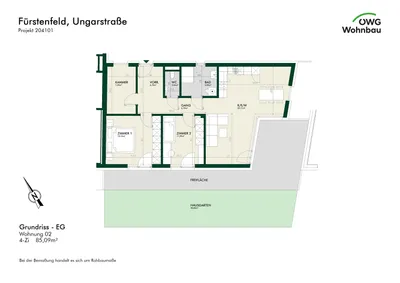 4-Zimmer-Wohnung kaufen in Hartberg-Fürstenfeld – 85 m², € 375.528 – Bild 5 von 5