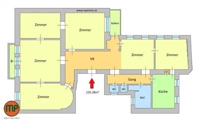 6-Zimmer-Gewerbeimmobilie mieten in Wien – 225,01 m², € 4.608 – Bild 17 von 22
