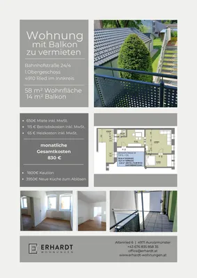 3-Zimmer-Wohnung mieten in Ried im Innkreis – 58 m², € 830 – Bild 11 von 11