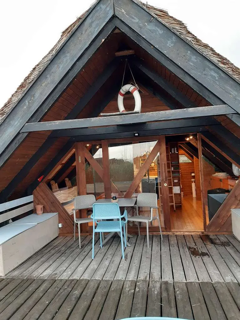 Seehütte, Fischerhütte, Pfahlbau Rust Neusiedlersee mit Boot - Ansicht 2