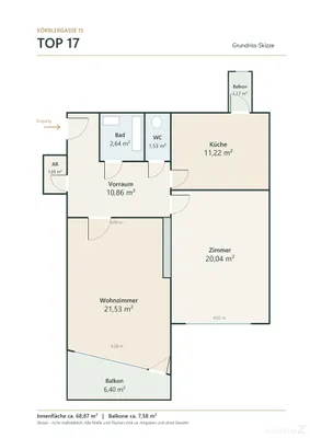 2-Zimmer-Wohnung kaufen in Graz – 68 m², € 150.000 – Bild 39 von 39