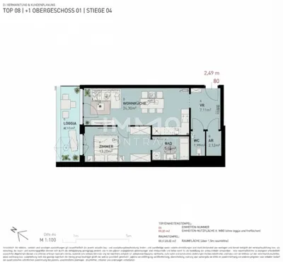 2-Zimmer-Wohnung kaufen in Mödling – 53,76 m², € 300.500 – Bild 8 von 8