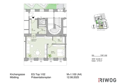 2-Zimmer-Wohnung kaufen in Mödling – 63,22 m², € 394.000 – Bild 20 von 21