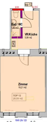 1-Zimmer-Wohnung kaufen in Wien – 27 m², € 97.200 – Bild 2 von 2