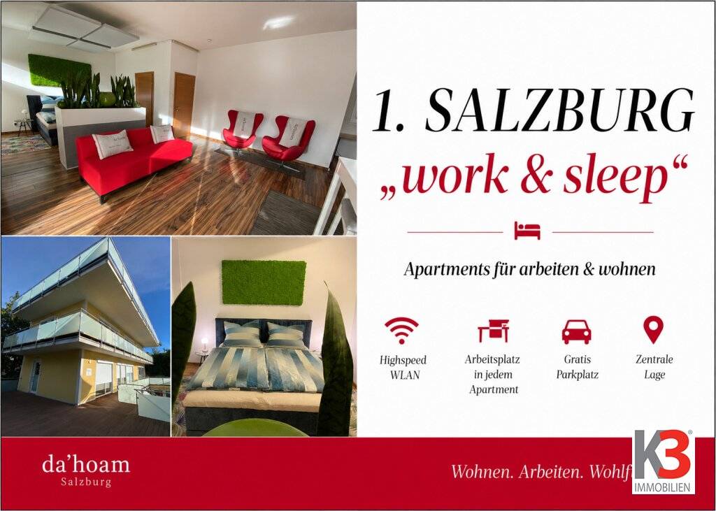 Möblierte Luxus-Wohnung !!! Einziehen und wohlfühlen --- 2. Wohnsitz möglich !!!, Salzburg