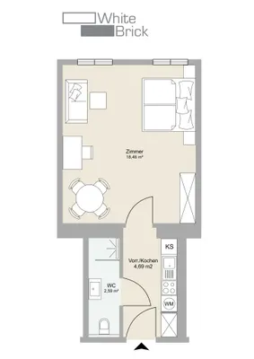 1-Zimmer-Wohnung kaufen in Wien – 26,4 m², € 144.800 – Bild 21 von 21