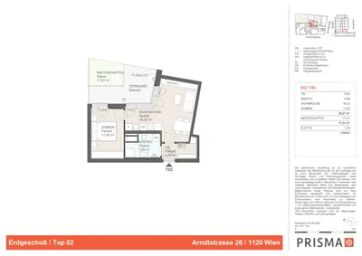 2-Zimmer-Wohnung kaufen in Wien – 39,21 m², € 280.250 – Bild 4 von 4