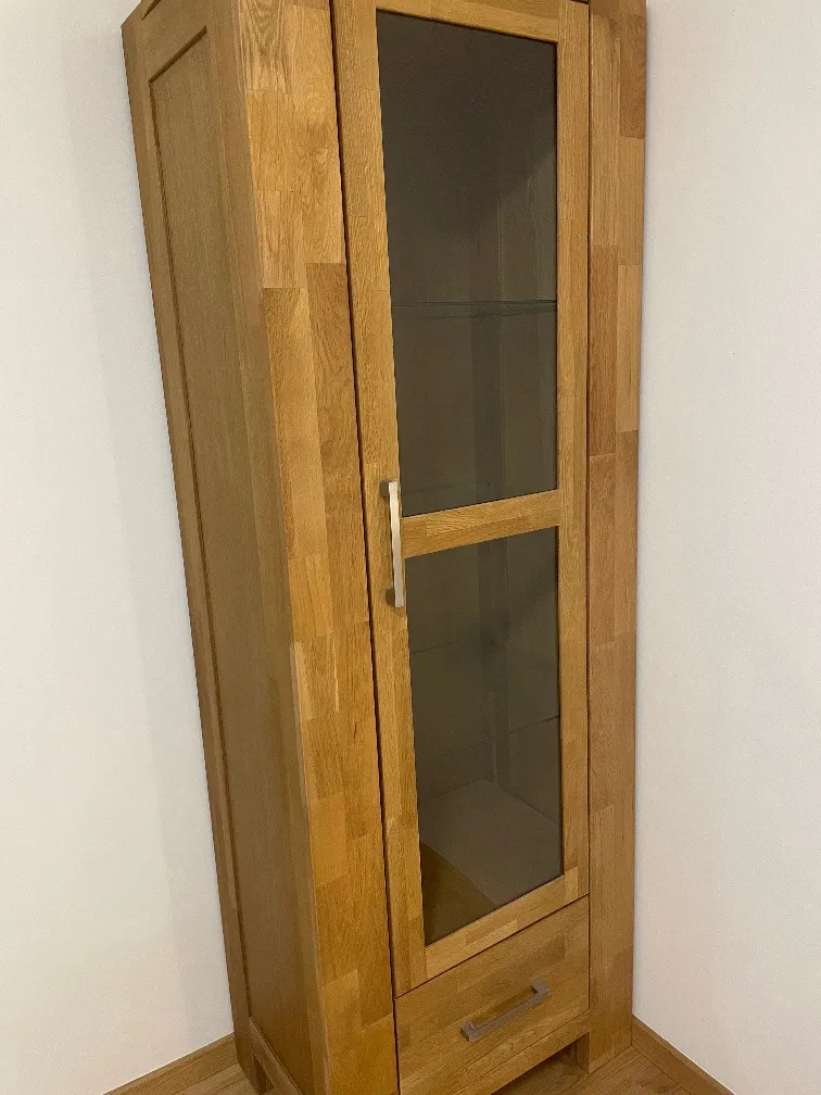 Vitrine / Vitrinenschrank / Eiche/ Royal Oak / Herkules Goliath, € 0,- (2551 Enzesfeld-Lindabrunn)