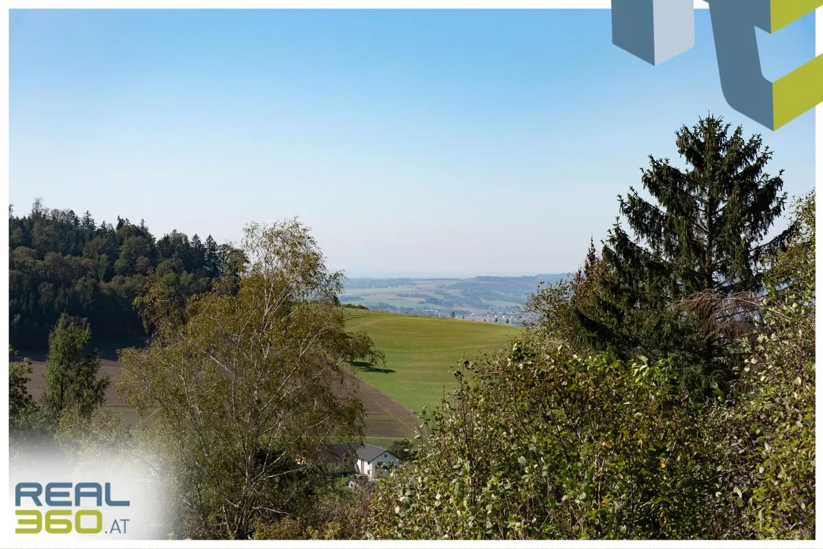Idyllisches Hanggrundstück mit grandioser Aussicht, 13min von Linz entfernt! - Ansicht 3