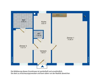 2-Zimmer-Wohnung mieten in Baden – 62,37 m², € 877 – Bild 17 von 17