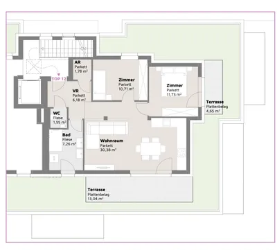 3-Zimmer-Wohnung kaufen in Mödling – 69,59 m², € 454.000 – Bild 4 von 20