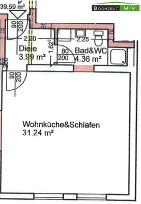 1-Zimmer-Wohnung mieten in Leoben – 39,59 m², € 385 – Bild 7 von 7