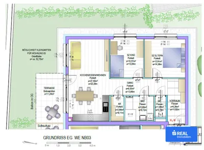 3-Zimmer-Wohnung kaufen in Wolfsberg – 73,83 m², € 364.000 – Bild 3 von 4