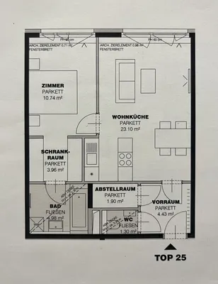 2-Zimmer-Wohnung mieten in Wien – 51 m², € 1.250 – Bild 7 von 7