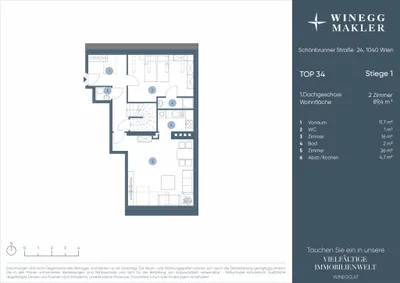 3-Zimmer-Wohnung kaufen in Wien – 90,38 m², € 715.000 – Bild 16 von 17