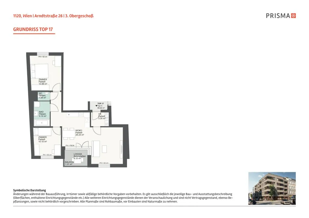 Schöne 3-Zimmer-Wohnung mit Loggia/Balkon - renditestarke Anlage - Widok 3