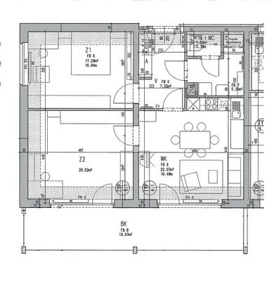 3-Zimmer-Wohnung mieten in Graz – 74 m², € 1.274 – Bild 14 von 14