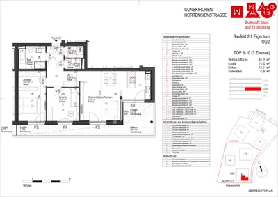 3-Zimmer-Wohnung kaufen in Wels-Land – 81,05 m², € 360.700 – Bild 6 von 6