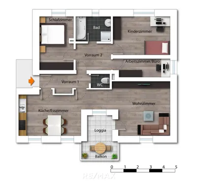 5-Zimmer-Wohnung kaufen in Linz Land – 85 m², € 278.000 – Bild 4 von 7