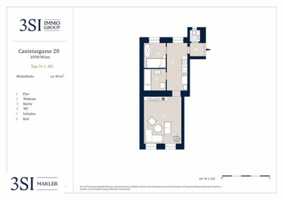 2-Zimmer-Wohnung kaufen in Wien – 46 m², € 379.000 – Bild 16 von 16