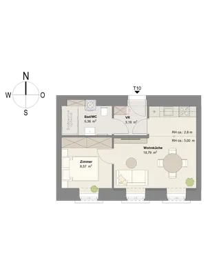 2-Zimmer-Wohnung kaufen in Wien – 35,88 m², € 280.300 – Bild 7 von 7