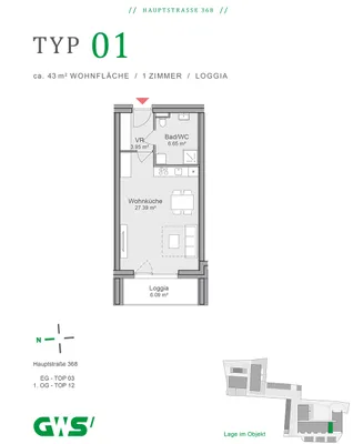 1-Zimmer-Wohnung mieten in Hartberg-Fürstenfeld – 37,97 m², € 501 – Bild 11 von 11