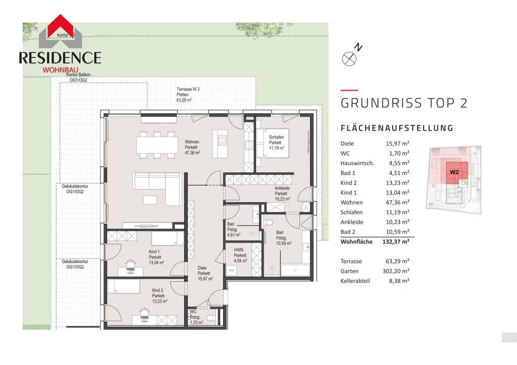 Wohnung – Salzburg, Parsch - Ansicht 3