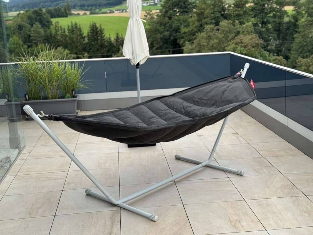 Fatboy Headdemock Superb Hngematte inkl. Gestell, Thunder Grey/ Light  Grey,  310,- (4813 Altmnster) - willhaben