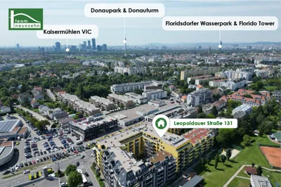 LEO 131 - Hochwertige Neubau-Wohnung in Hofruhelage! Nur 4 Bus-Stationen zum Bahnhof Floridsdorf, nahe Siemens und Grünflächen!