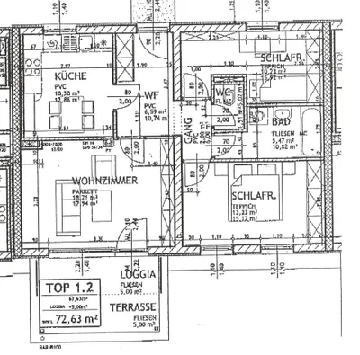 4-Zimmer-Wohnung mieten in Güssing – 88 m², € 767 – Bild 3 von 4