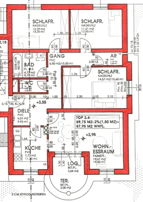 4-Zimmer-Wohnung mieten in Güssing – 88 m², € 767 – Bild 1 von 4