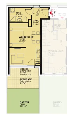1-Zimmer-Wohnung kaufen in Wien – 37,26 m², € 245.900 – Bild 5 von 5