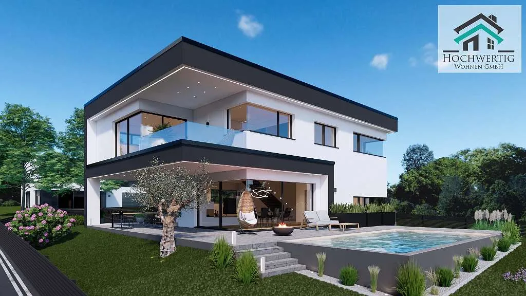 EINZIGARTIGE DESIGNER-VILLA zum Erstbezug mit hochwertiger Ausstattung in erstklassiger Lage ++ Vollunterkellert ++ Smart-Home ++ Premium Ausstattung ++ - Ansicht 2