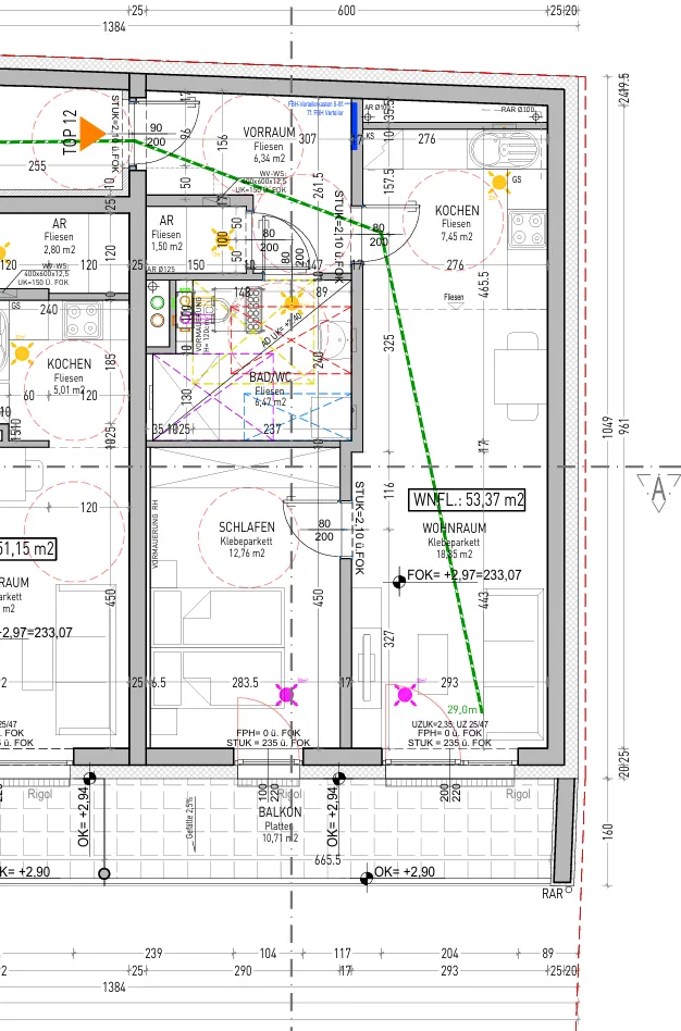 Bereutes Wohnen | Geförderte 2-Zimmer Wohnung in Miete | Obergeschoss | Balkon - Ansicht 2
