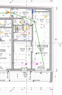 2-Zimmer-Wohnung mieten in Hollabrunn – 53,37 m², € 610 – Bild 2 von 3