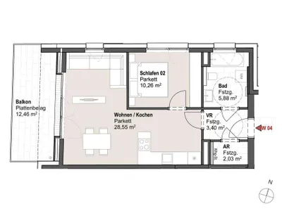 2-Zimmer-Wohnung kaufen in Sankt Johann im Pongau – 50,12 m², € 339.814 – Bild 2 von 6