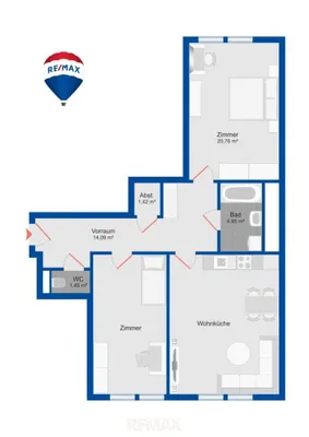 3-Zimmer-Wohnung mieten in Wien – 86 m², € 1.563 – Bild 11 von 11