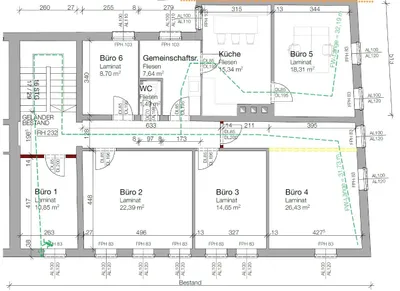1-Zimmer-Gewerbeimmobilie mieten in Wels-Land – 18 m², € 14 – Bild 14 von 17